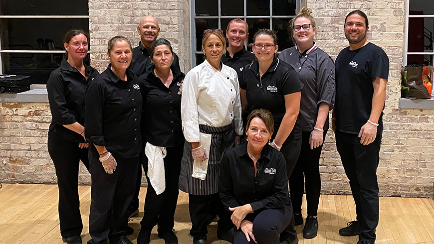 Betsy Manware and The Healthy Cafe Catering Co. team